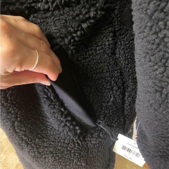 Falls Creek Charcoal Teddy Jacket with Hood - Picture 3 of 6